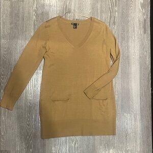 V-Neck brown Sweater dress women’s size S